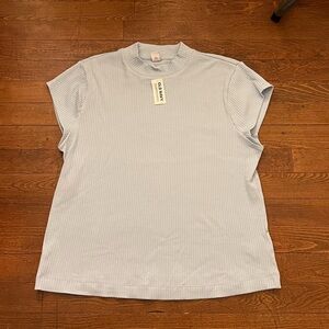 NWT OLD NAVY Blue Ribbed Women's Top